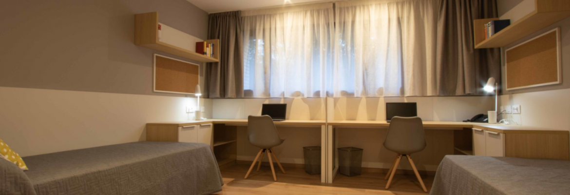 Picture of dorm room at University of Alicante in Spain
