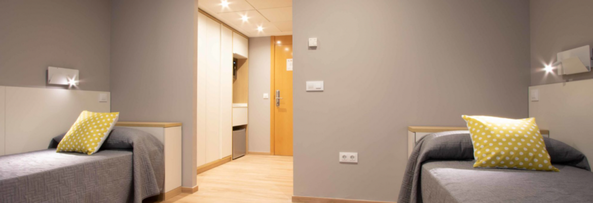 Picture of dorm room at University of Alicante in Spain