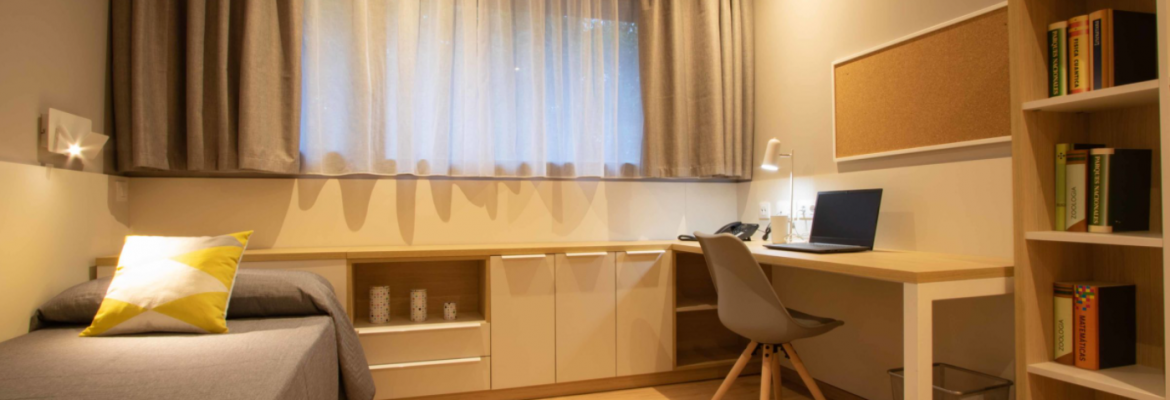 Picture of dorm room at University of Alicante in Spain
