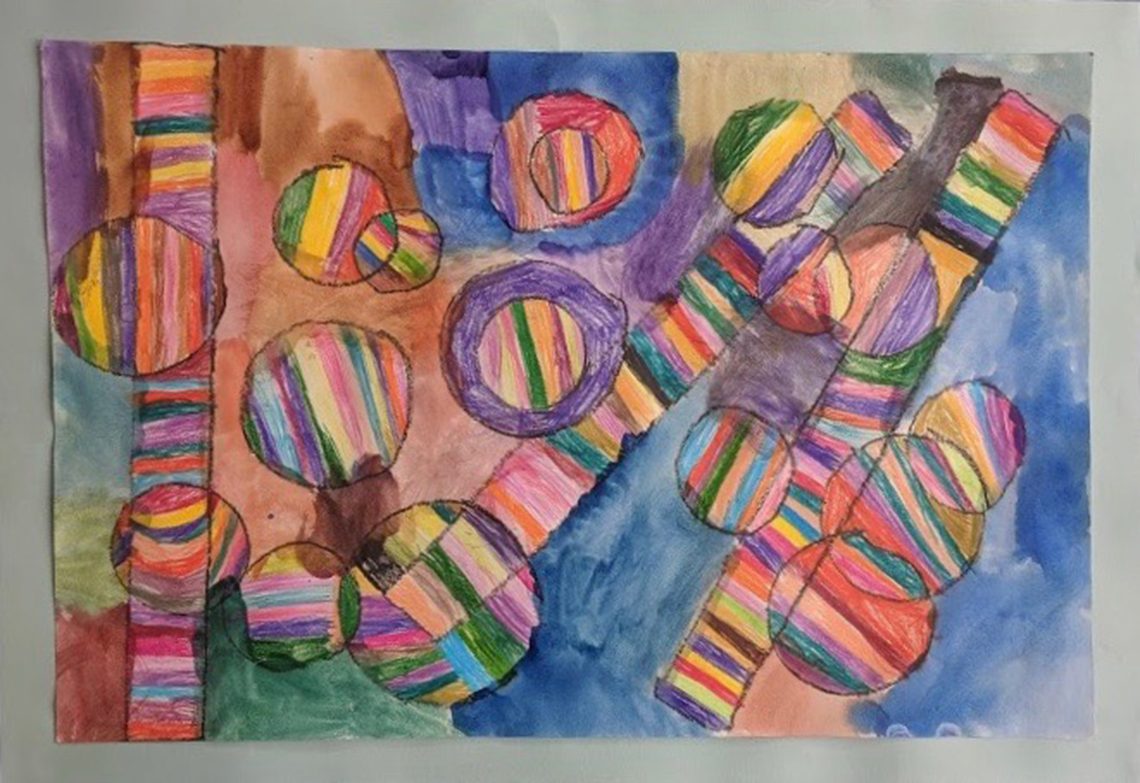 Abstract by Ariel Roy, 2nd grade, Academy Hill School
