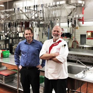 UMF food service leaders Adam Vigue and Doug Winslow