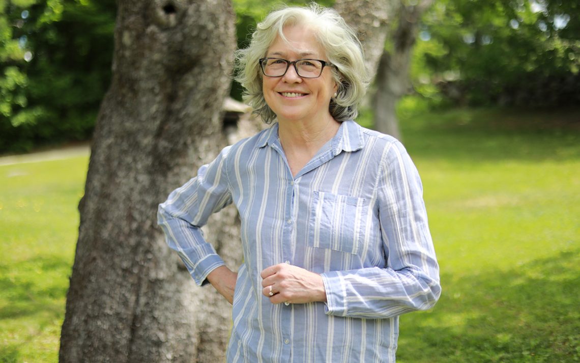 Linda Britt, UMF professor of Spanish, won the Maine Literary Drama Award for, “I Smile, Of Course, And Go On Drinking Tea.”