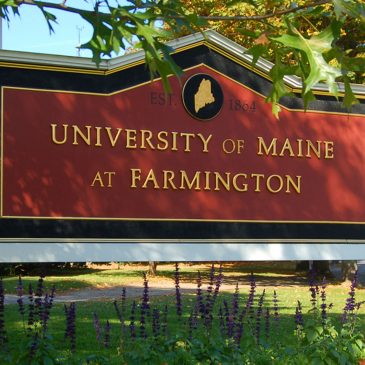 University of Maine at Farmington sign